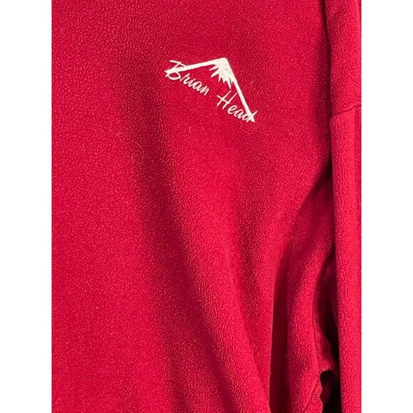 my town red hooded sweatshirt front pocket elastic sleeve bottoms brian READ - Picture 4 of 8